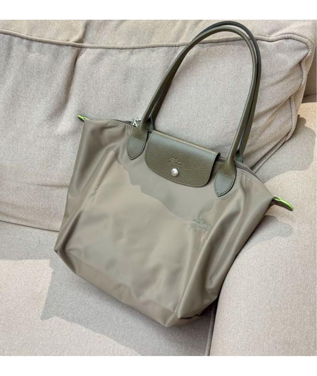 LONGCHAMP Хаки сумка тоут, фото 6