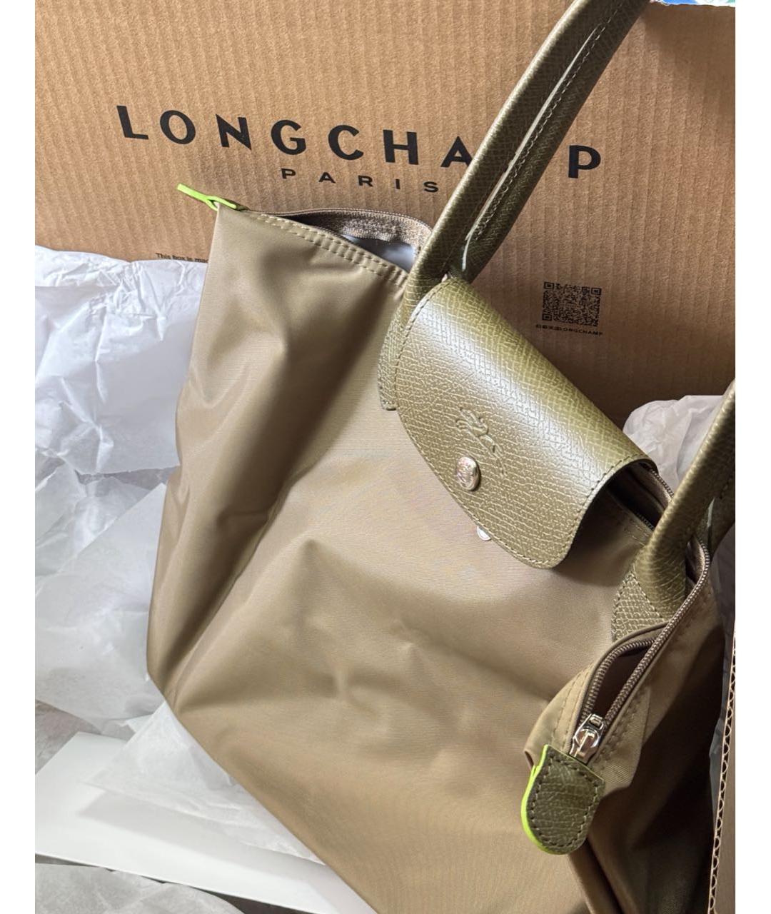 LONGCHAMP Хаки сумка тоут, фото 5