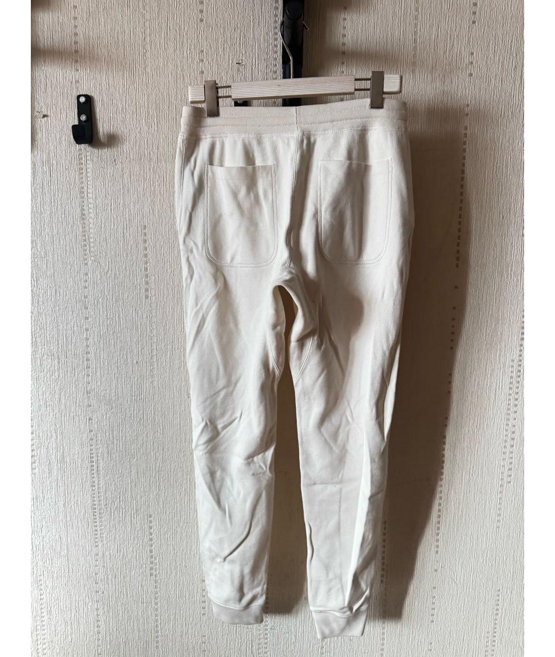 TOM FORD Бежевые шелковые повседневные брюки, фото 2