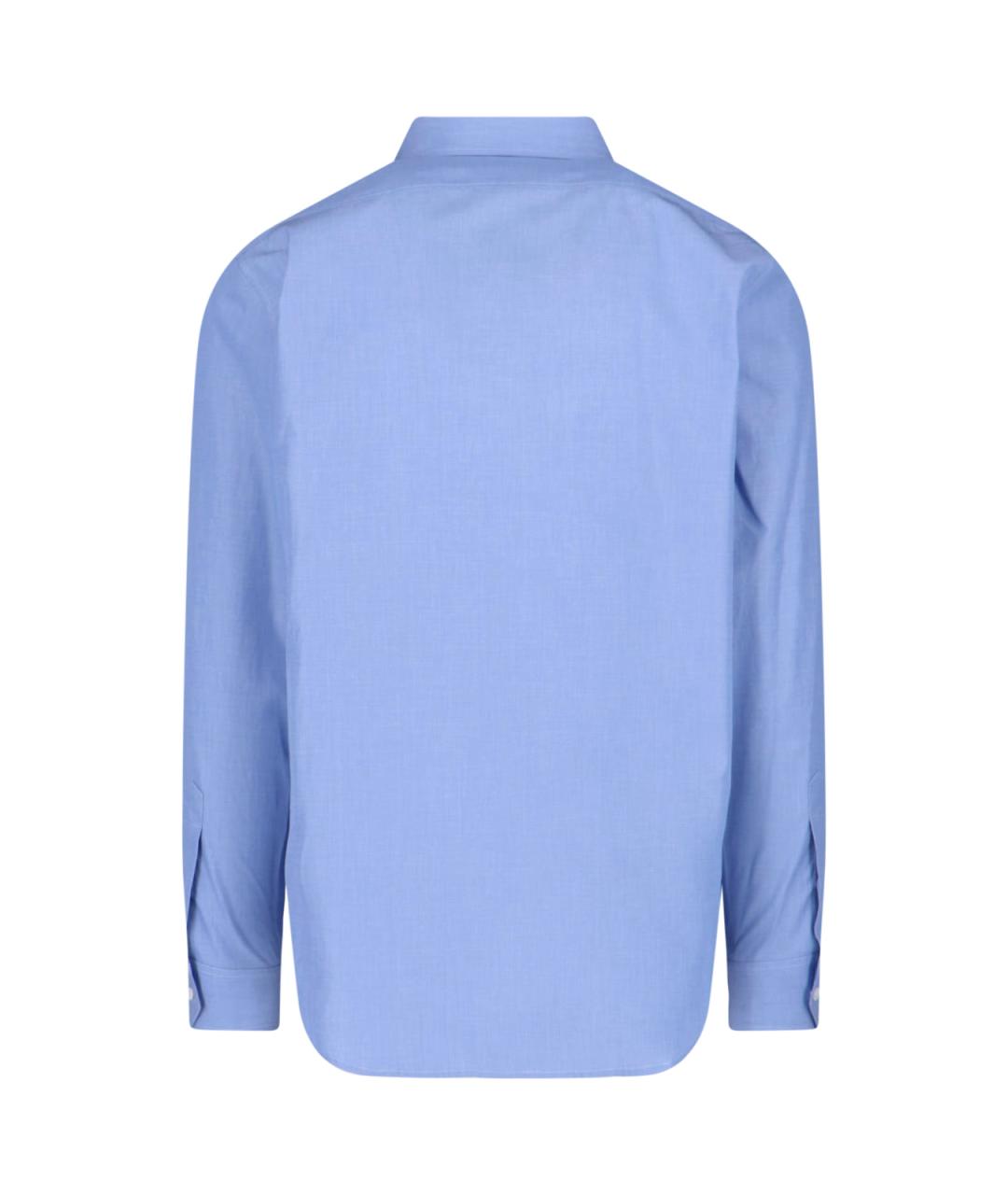 CELINE Голубая хлопковая кэжуал рубашка, фото 2