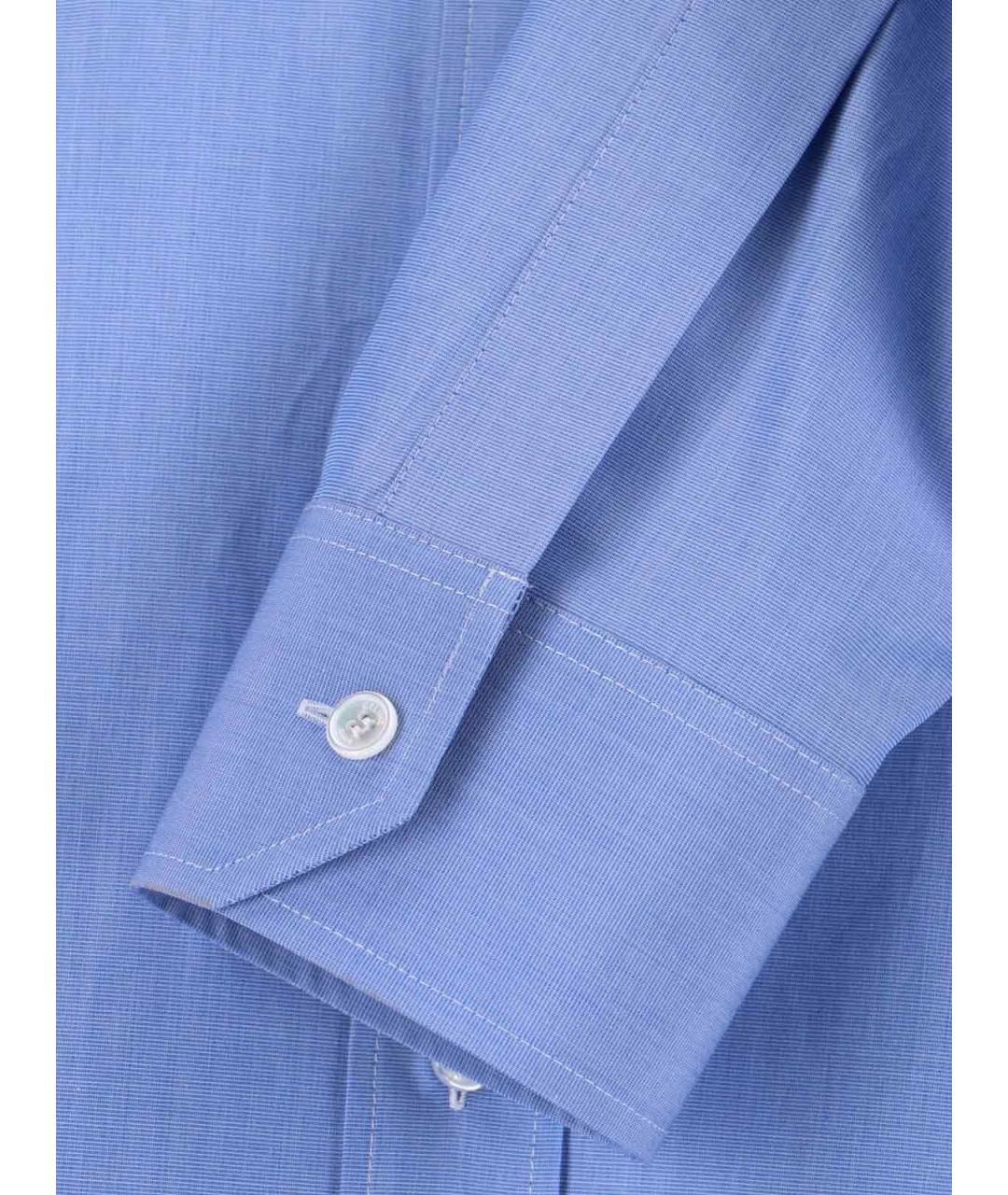 CELINE Голубая хлопковая кэжуал рубашка, фото 5