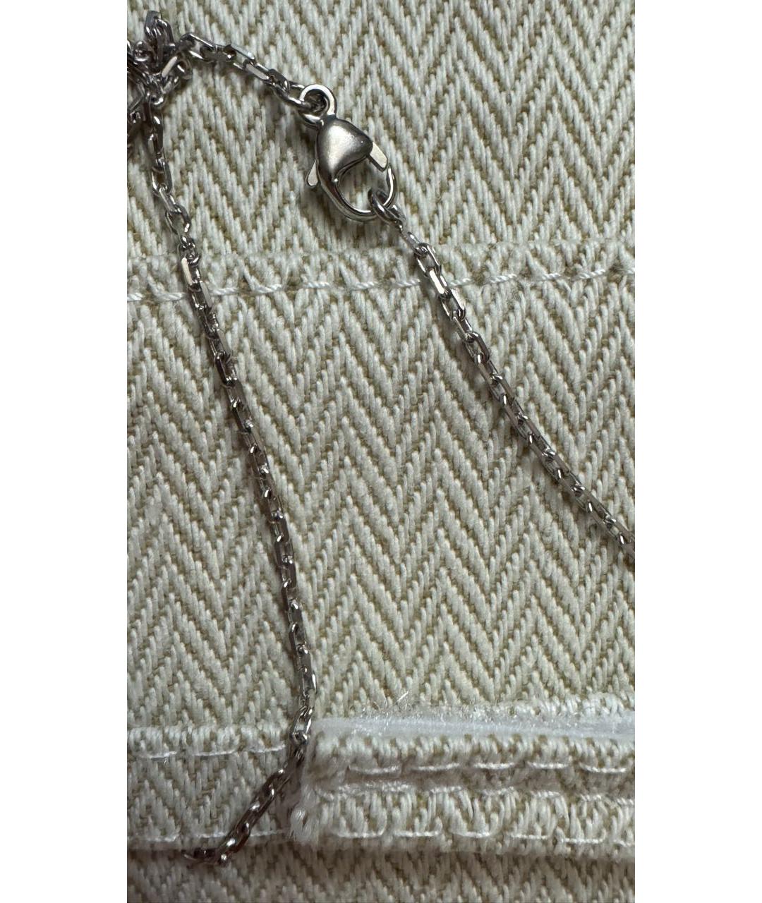 HERMES Белая металлическая подвеска, фото 3