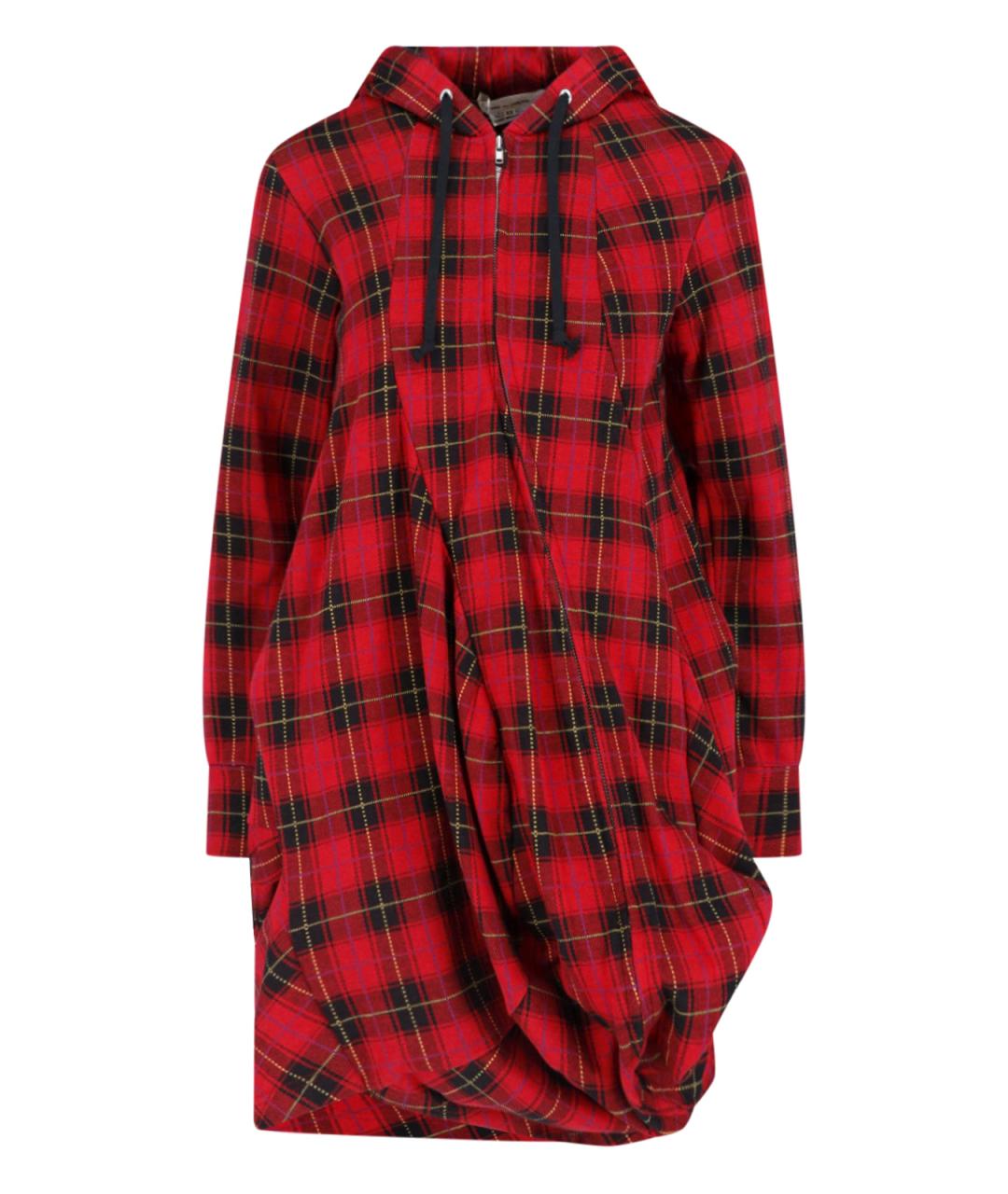 COMME DES GARÇONS Красное хлопковое повседневное платье, фото 1