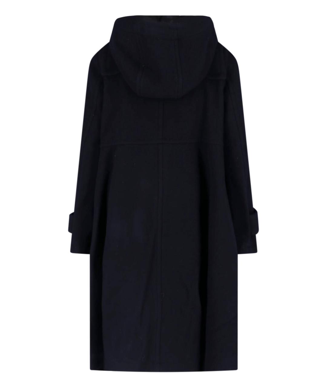 COMME DES GARÇONS Синее шерстяное пальто, фото 2