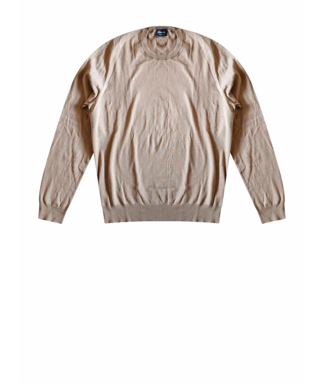 Drumohr Горчичный хлопковый джемпер / свитер, фото 1