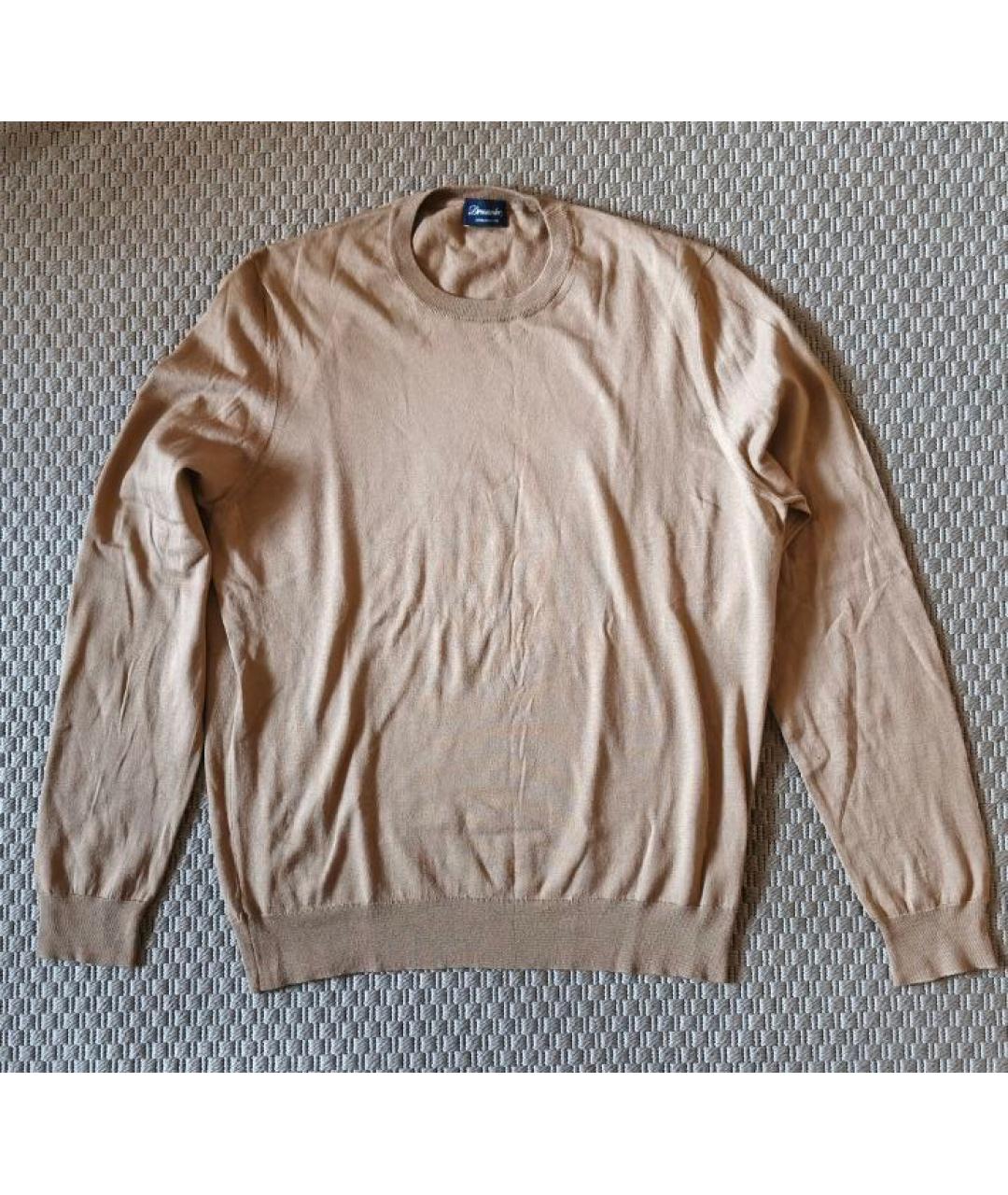 Drumohr Горчичный хлопковый джемпер / свитер, фото 4