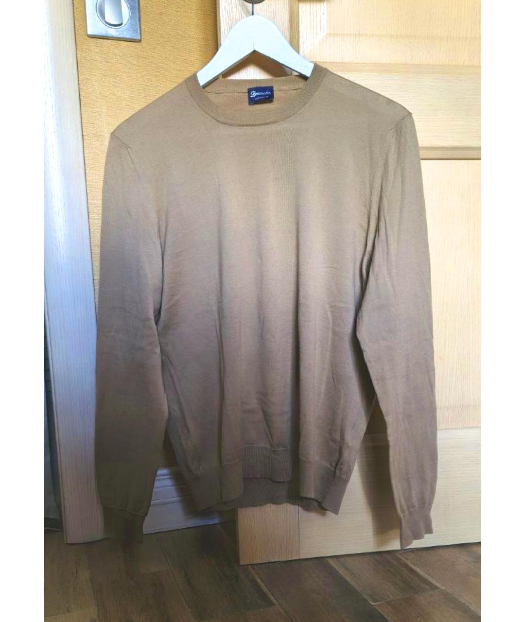 Drumohr Горчичный хлопковый джемпер / свитер, фото 2