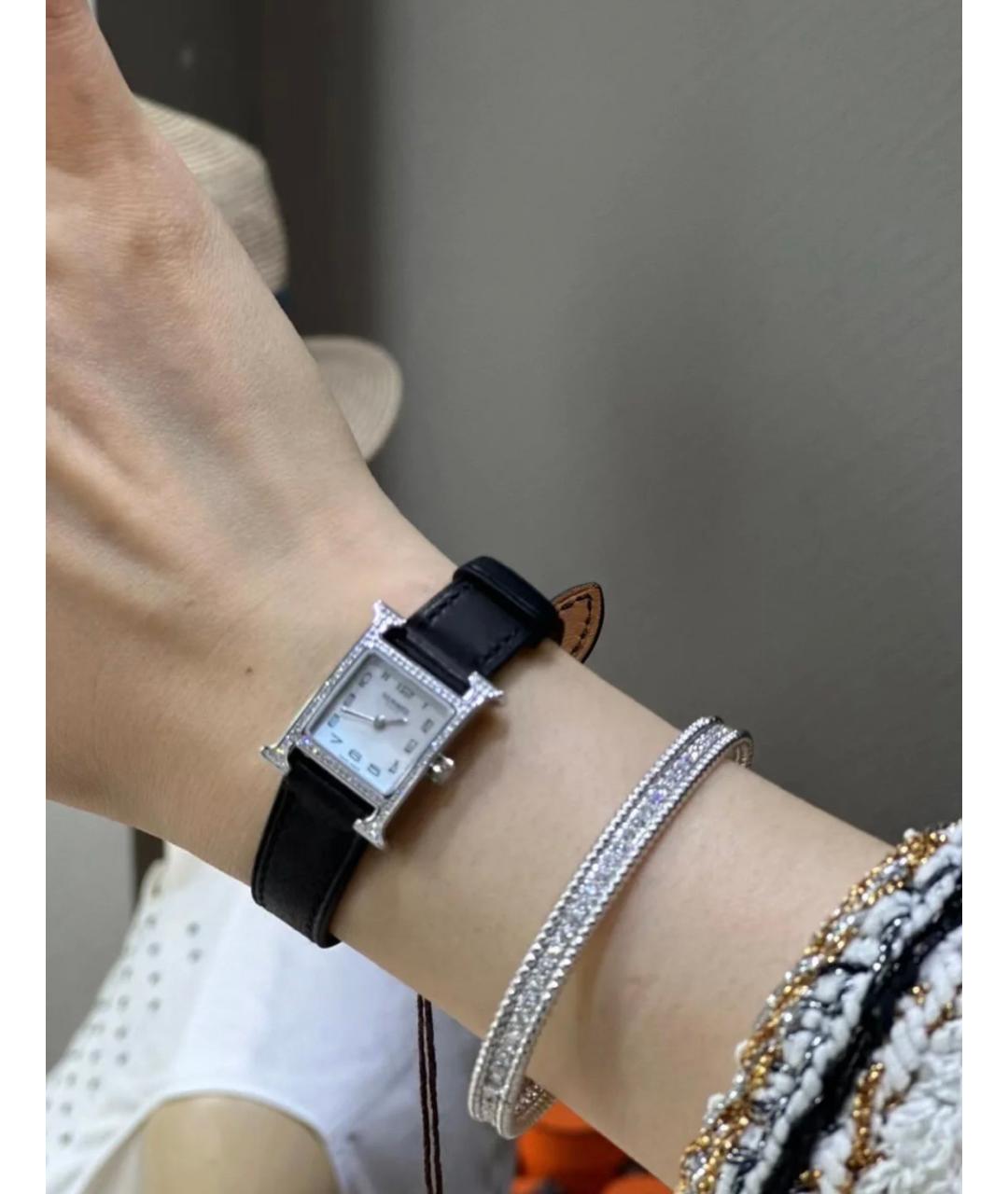 HERMES Белые часы из белого золота, фото 7