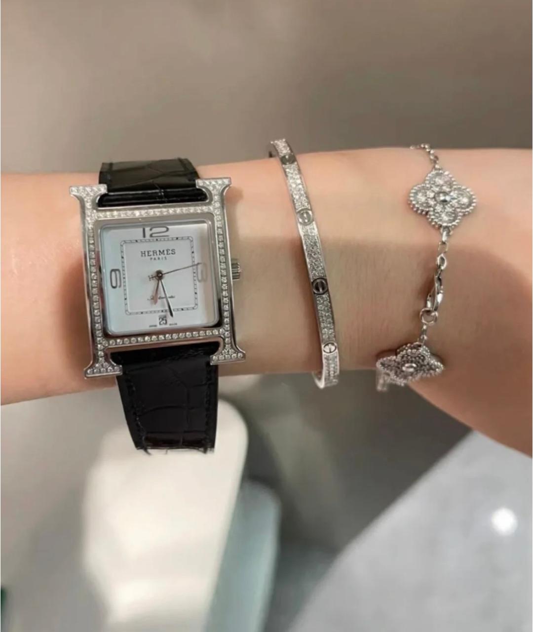 HERMES Белые часы из белого золота, фото 6