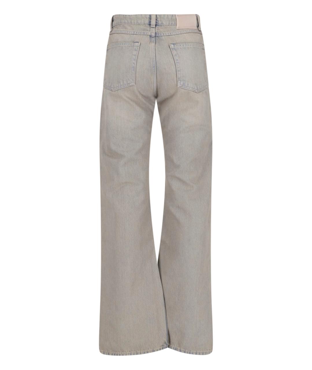 OUR LEGACY Голубые хлопковые прямые джинсы, фото 2