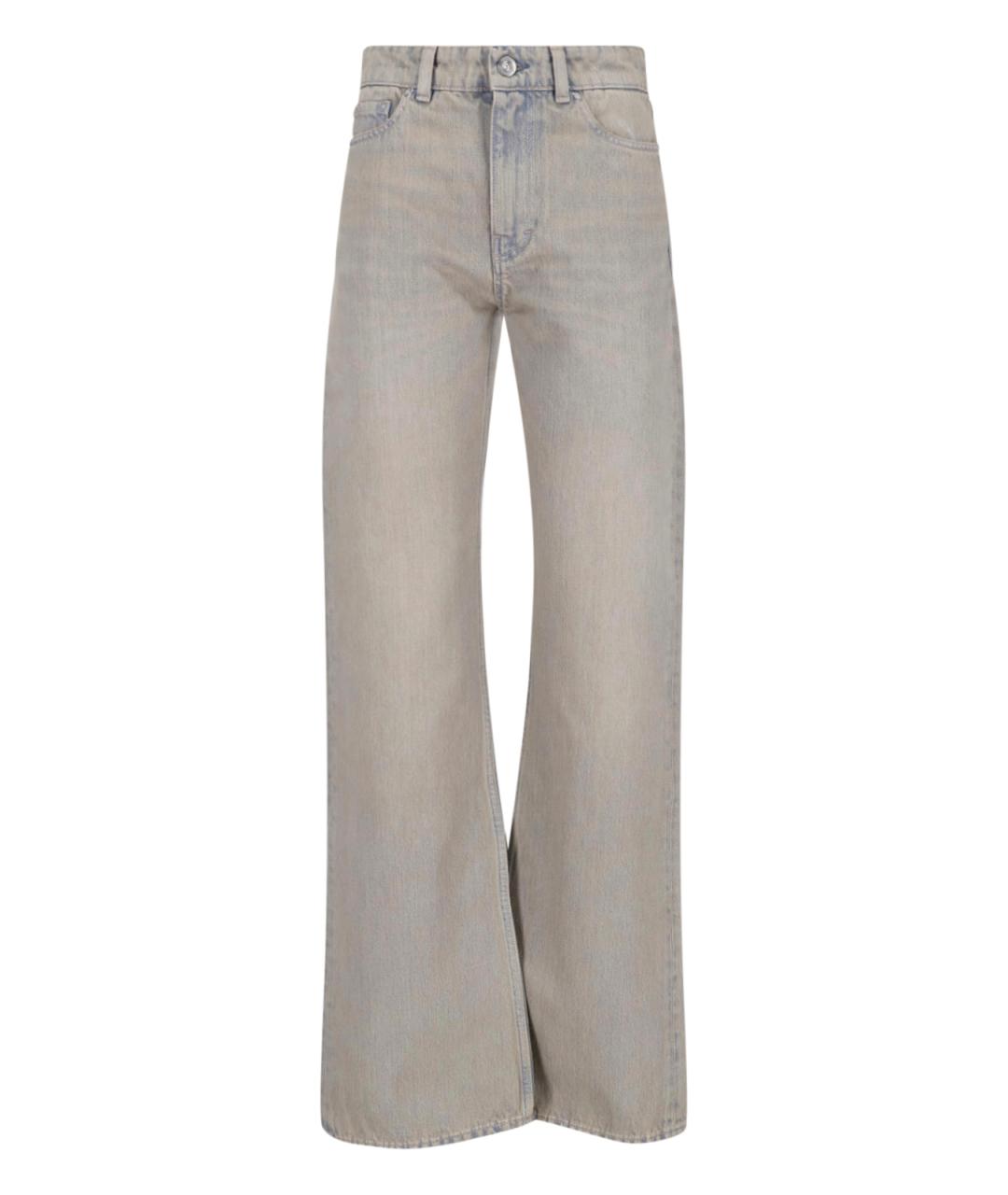 OUR LEGACY Голубые хлопковые прямые джинсы, фото 1