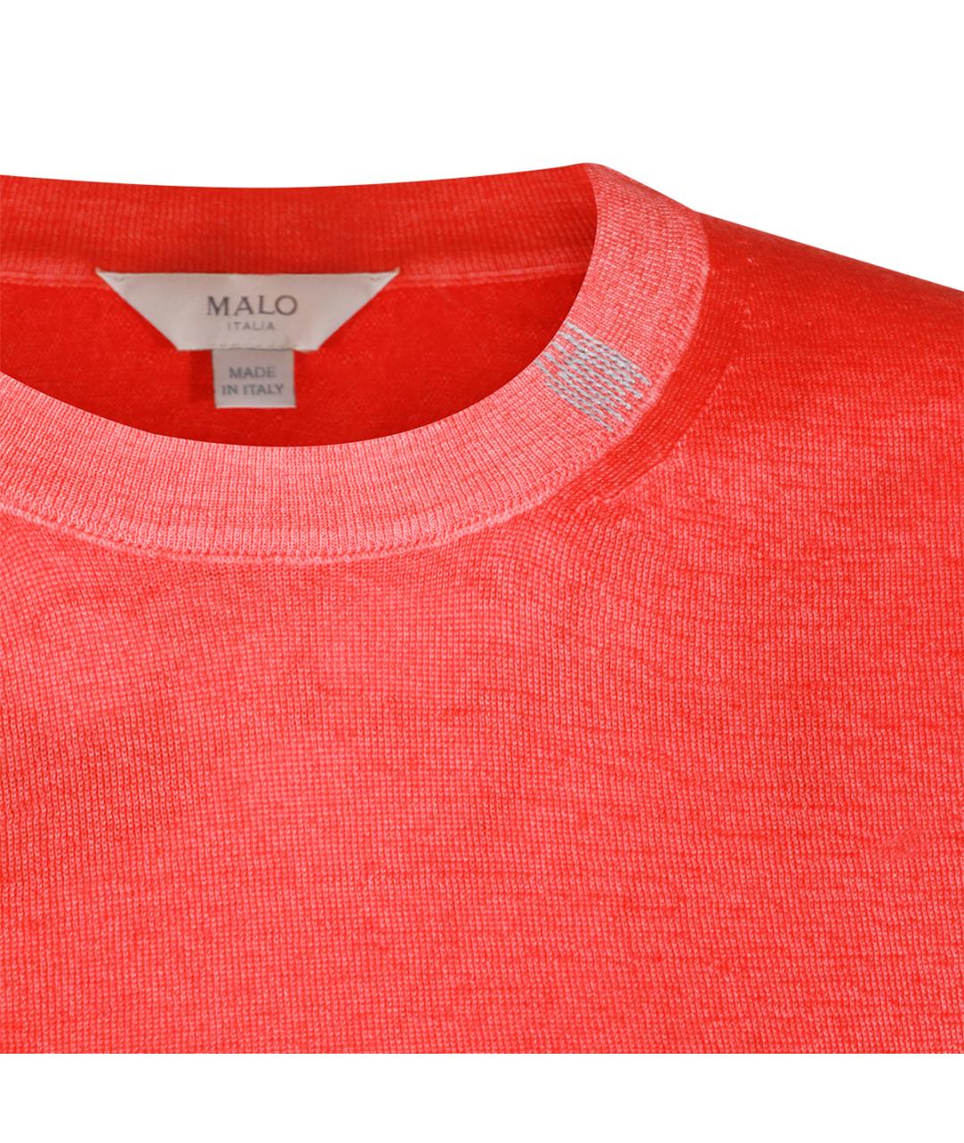 MALO Коралловый шерстяной джемпер / свитер, фото 3