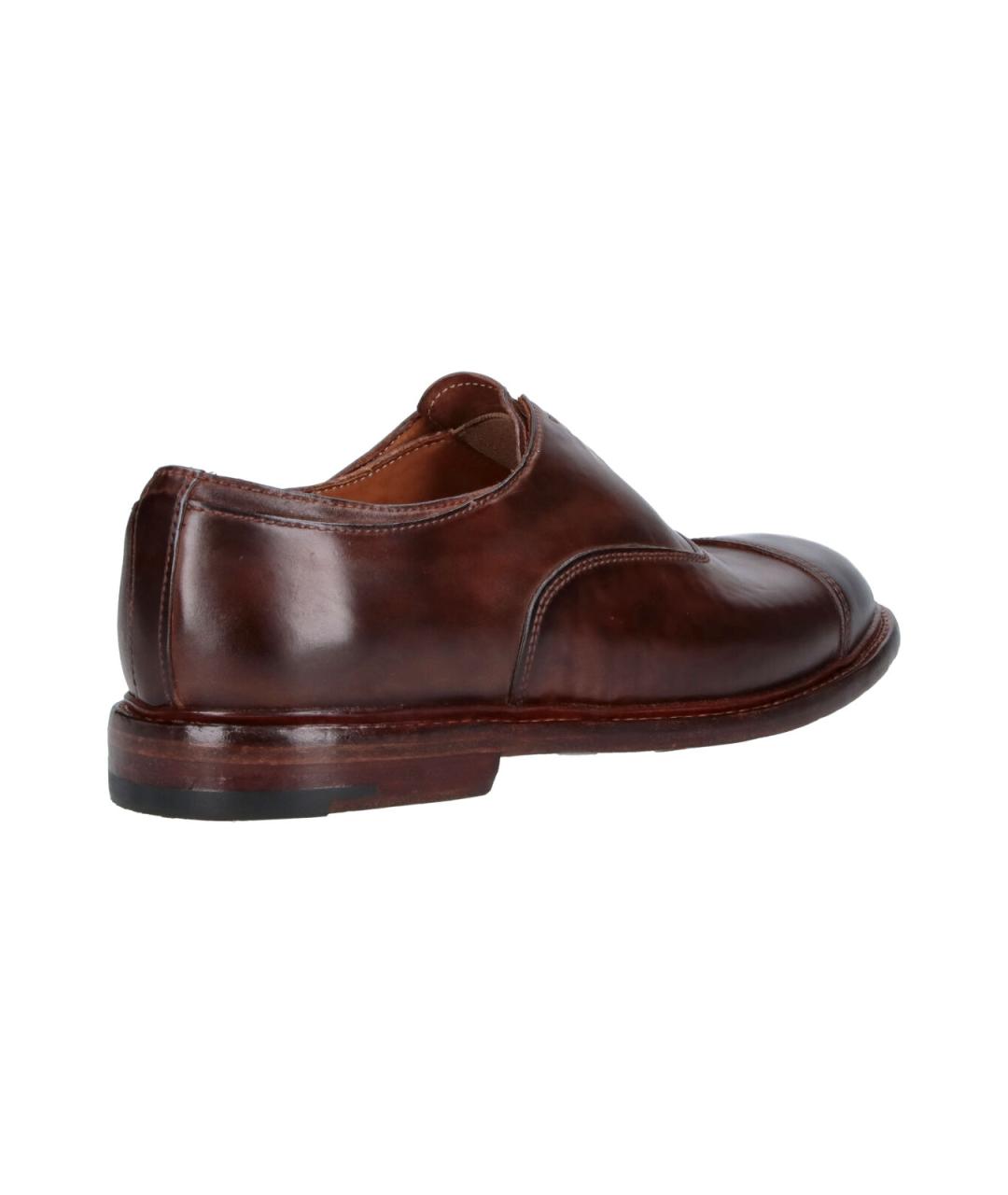 PREMIATA Коричневые кожаные низкие ботинки, фото 4