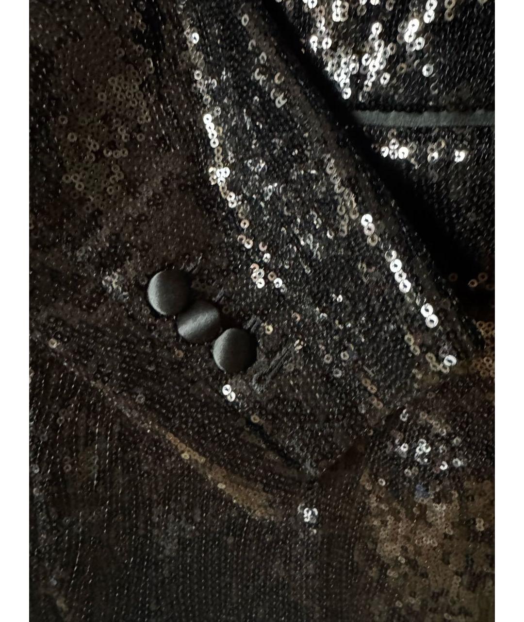 DSQUARED2 Черный шелковый пиджак, фото 7