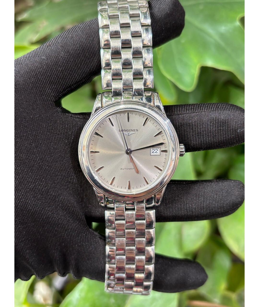 LONGINES Серебряные металлические часы, фото 9