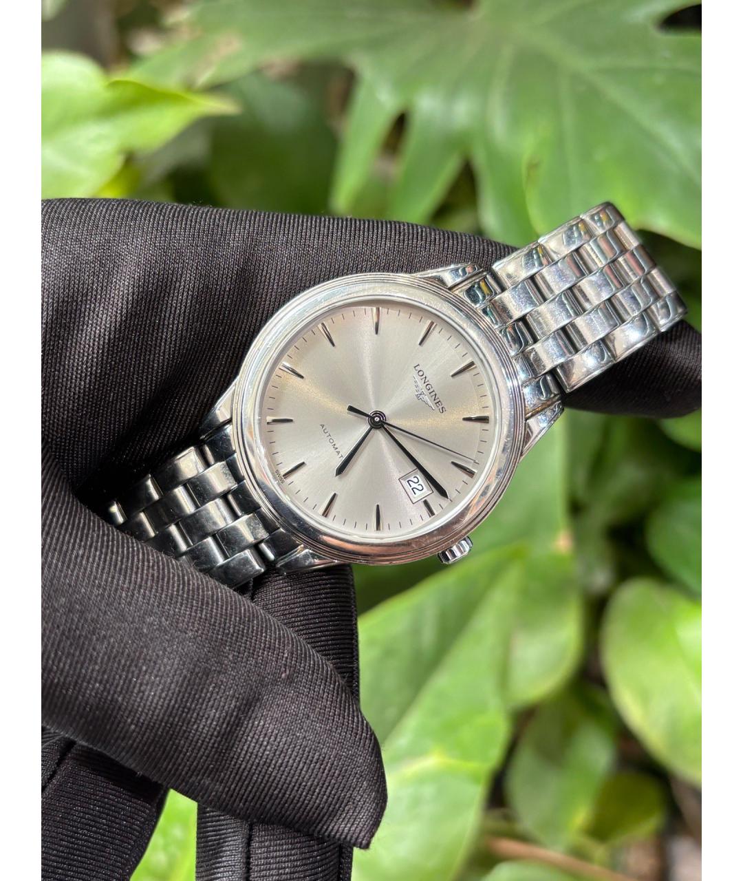 LONGINES Серебряные металлические часы, фото 4