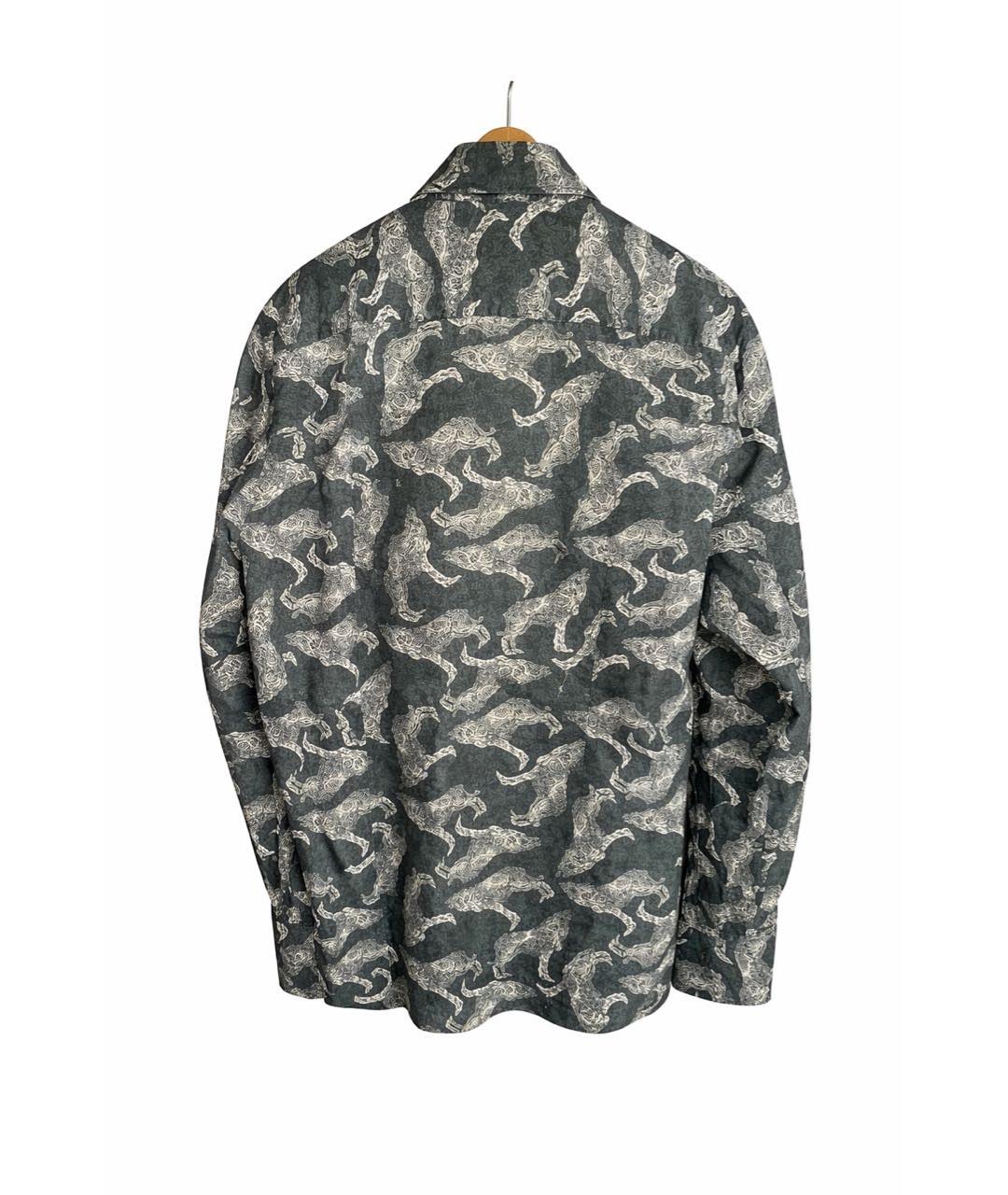 BILLIONAIRE Антрацитовая хлопковая кэжуал рубашка, фото 2