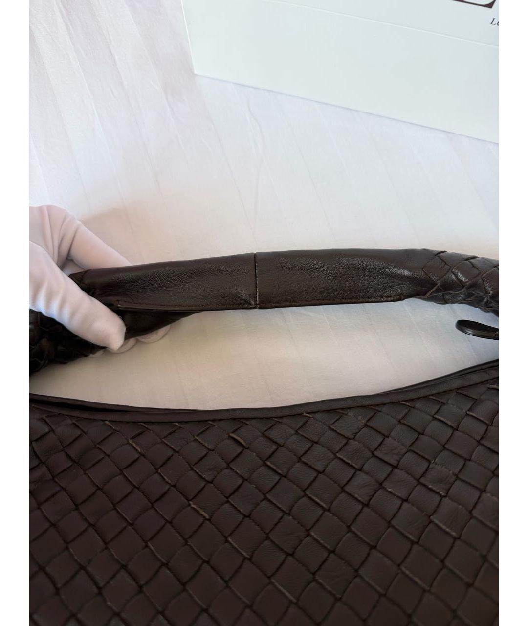 BOTTEGA VENETA Коричневая кожаная сумка тоут, фото 5
