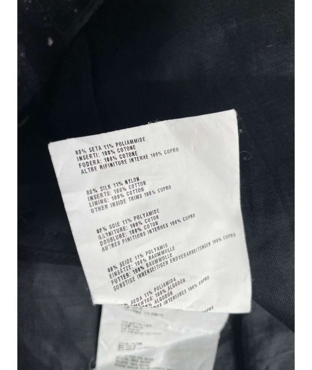 MIU MIU Антрацитовый шелковый жакет/пиджак, фото 6