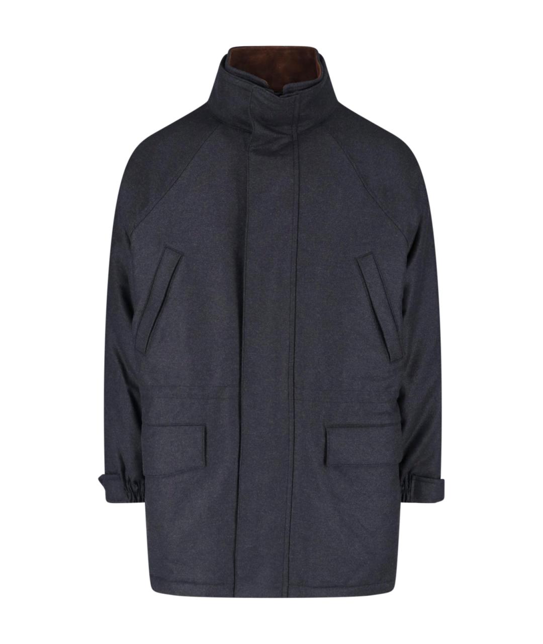 AURALEE Черная шерстяная куртка, фото 1