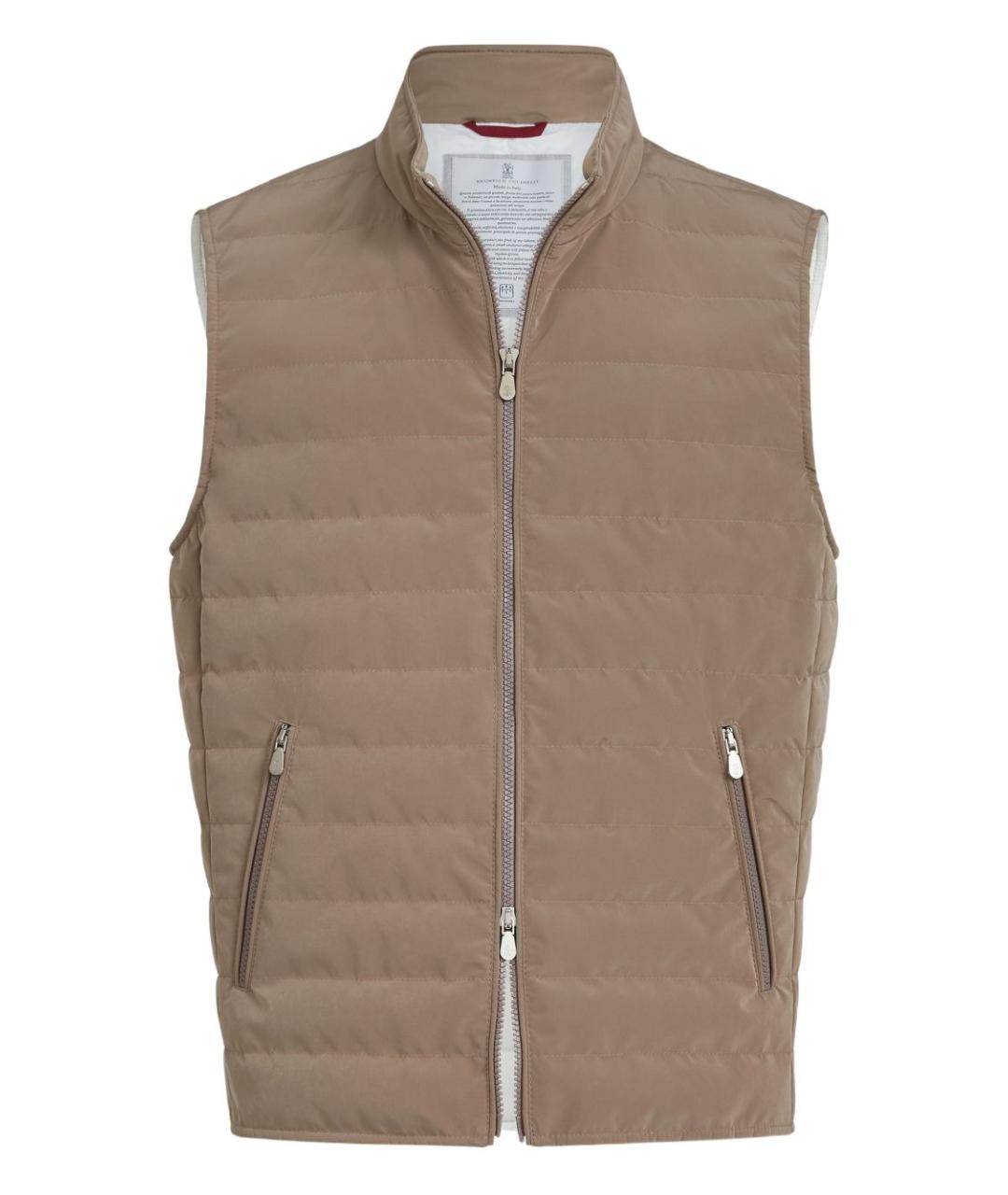 BRUNELLO CUCINELLI Серый полиэстеровый жилет, фото 1