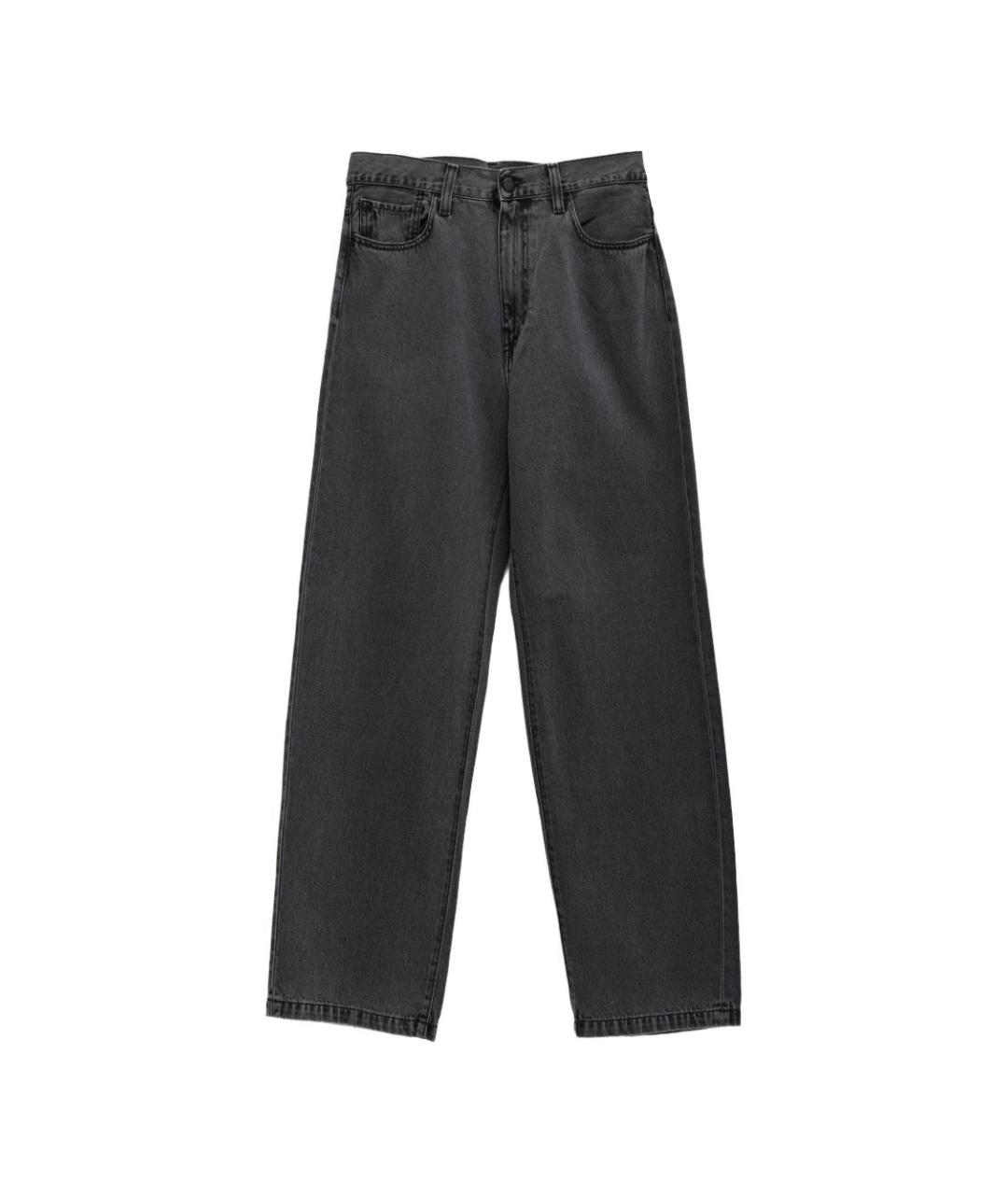 CARHARTT WIP Черные хлопковые прямые джинсы, фото 1