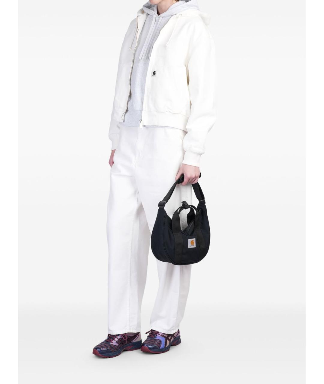 CARHARTT WIP Белые хлопковые прямые брюки, фото 4