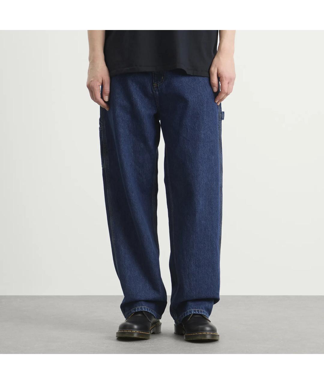 CARHARTT WIP Синие хлопковые прямые джинсы, фото 3