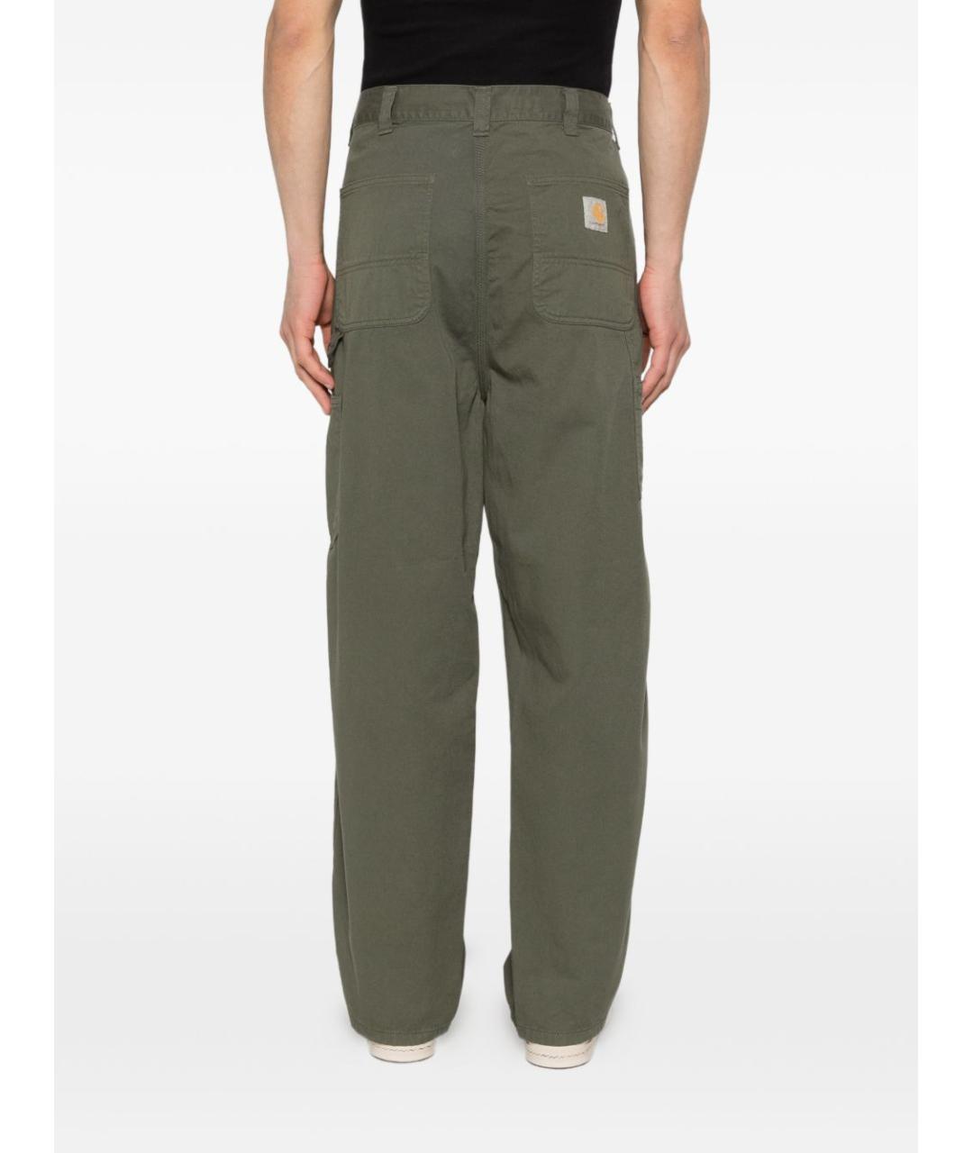 CARHARTT WIP Зеленые хлопковые повседневные брюки, фото 5