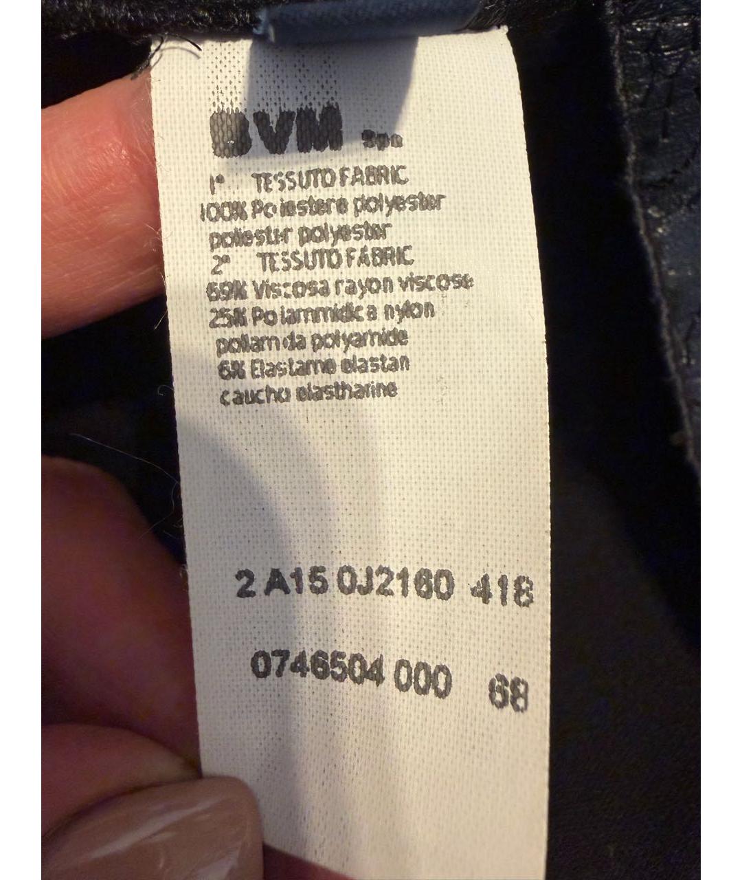 LES COPAINS Черная вискозная майка, фото 6