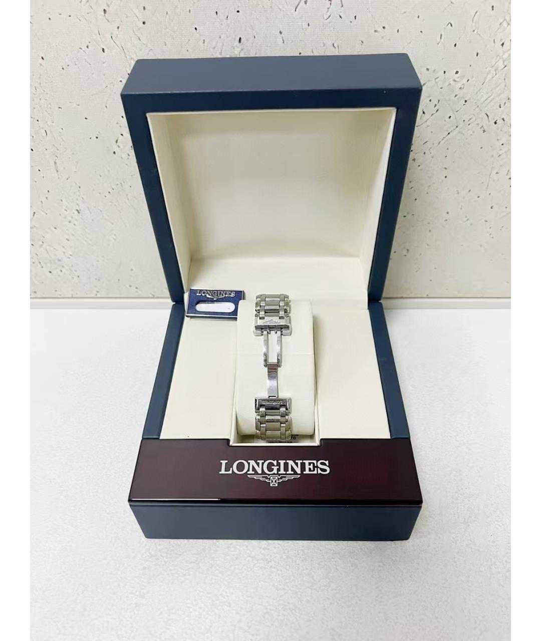LONGINES Белые металлические часы, фото 5