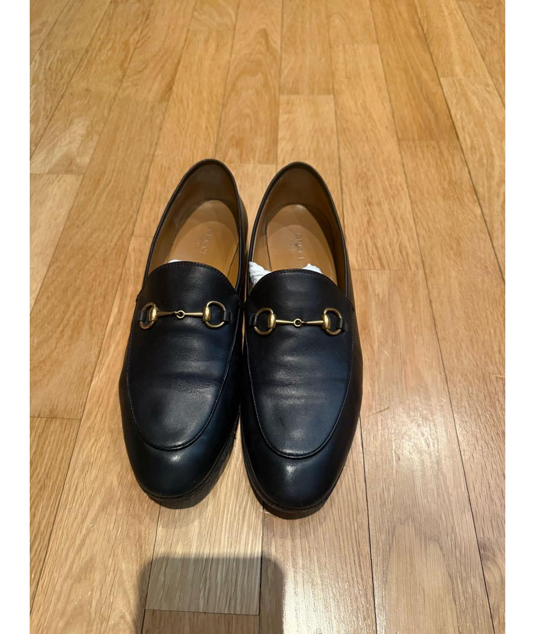 GUCCI Черные кожаные лоферы, фото 2