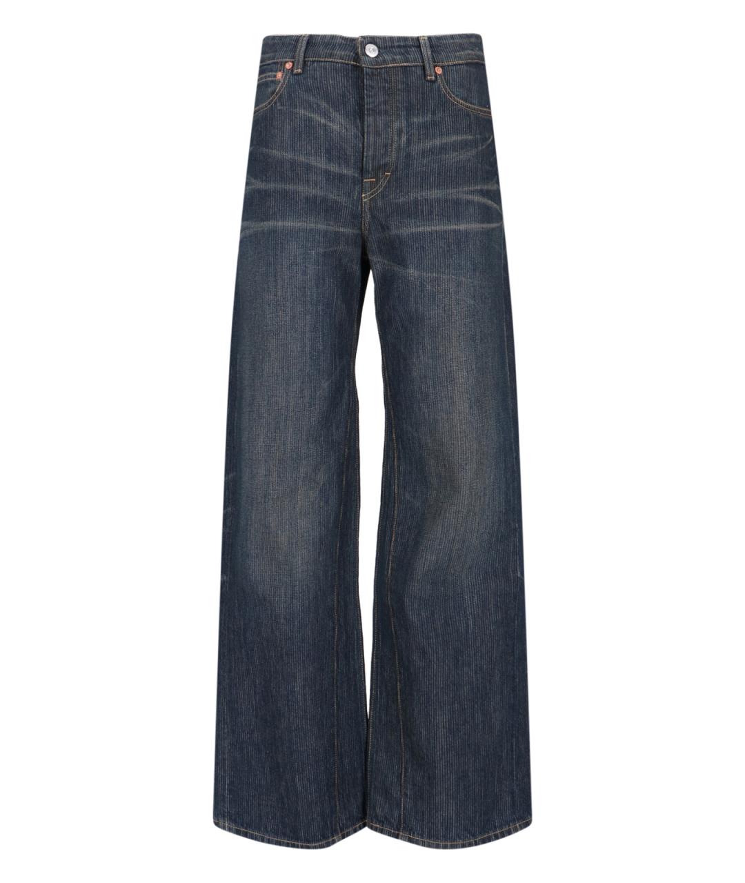 OUR LEGACY Синие хлопковые джинсы клеш, фото 1