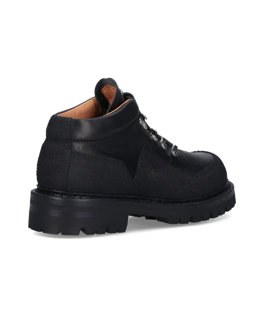 OUR LEGACY Черные кожаные низкие ботинки, фото 4