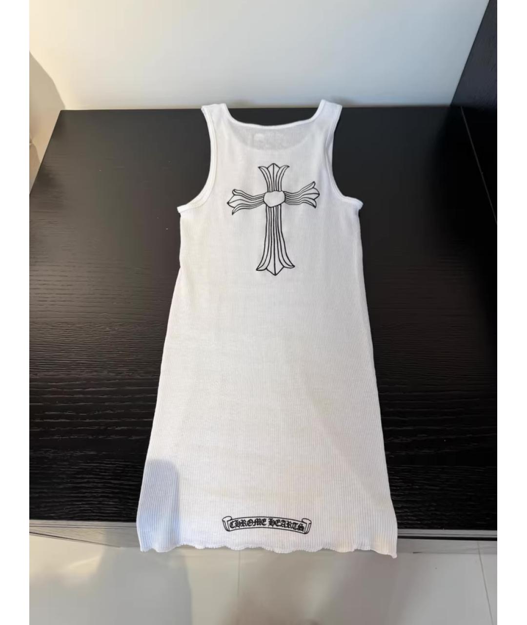 CHROME HEARTS Белая хлопковая майка, фото 2