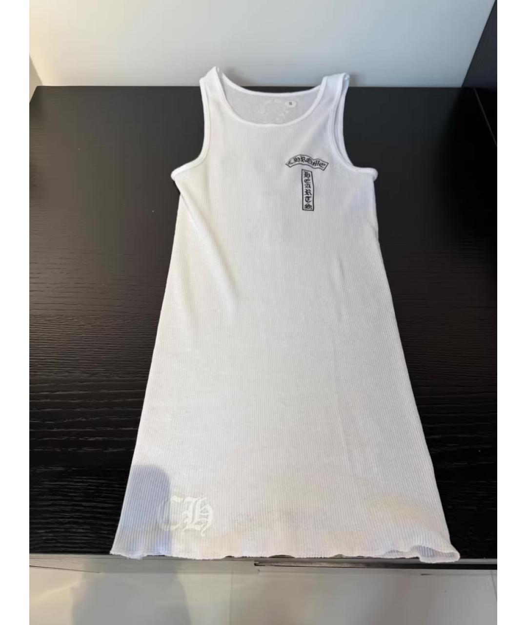 CHROME HEARTS Белая хлопковая майка, фото 6