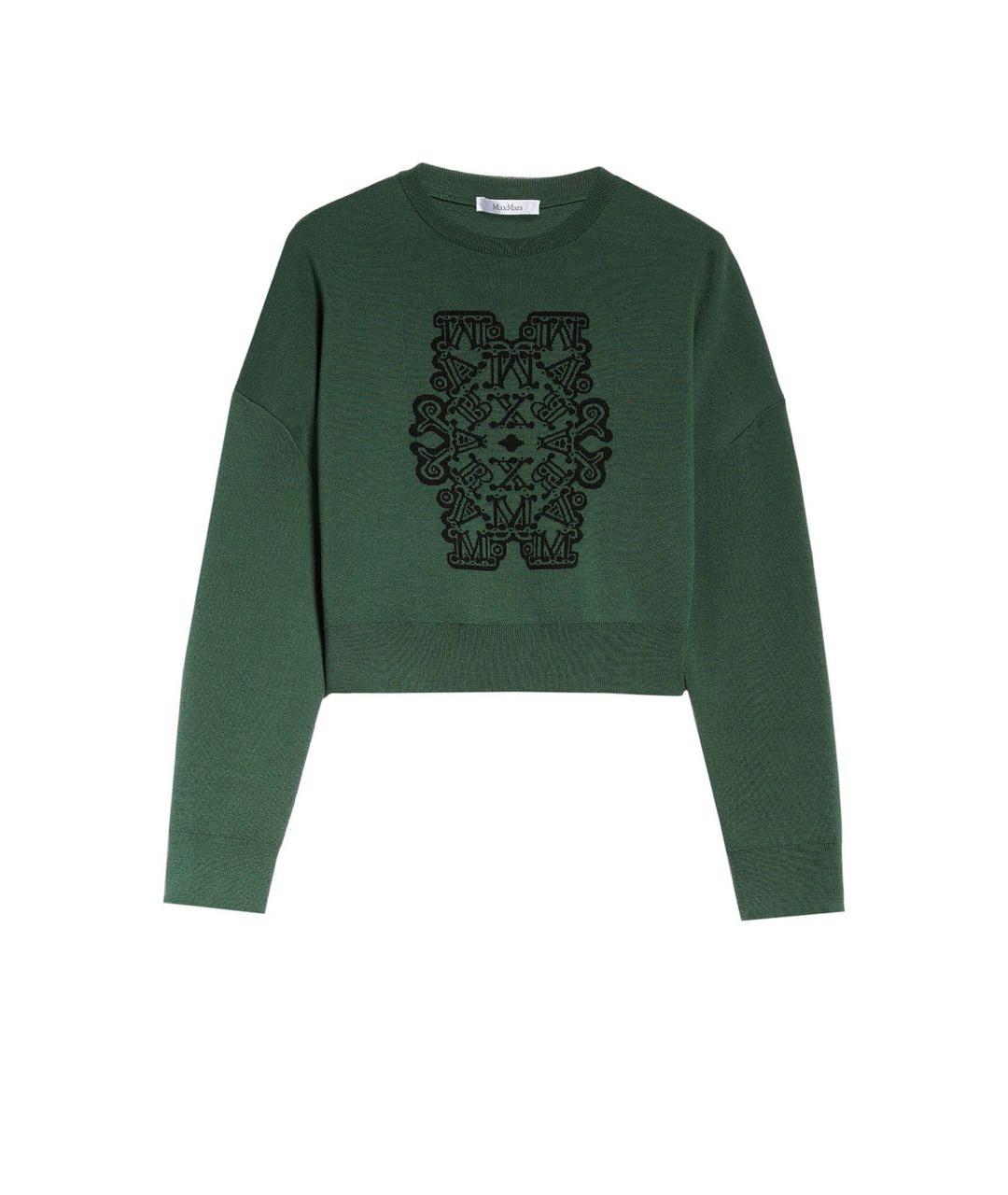 MAX MARA Зеленый шерстяной джемпер / свитер, фото 6