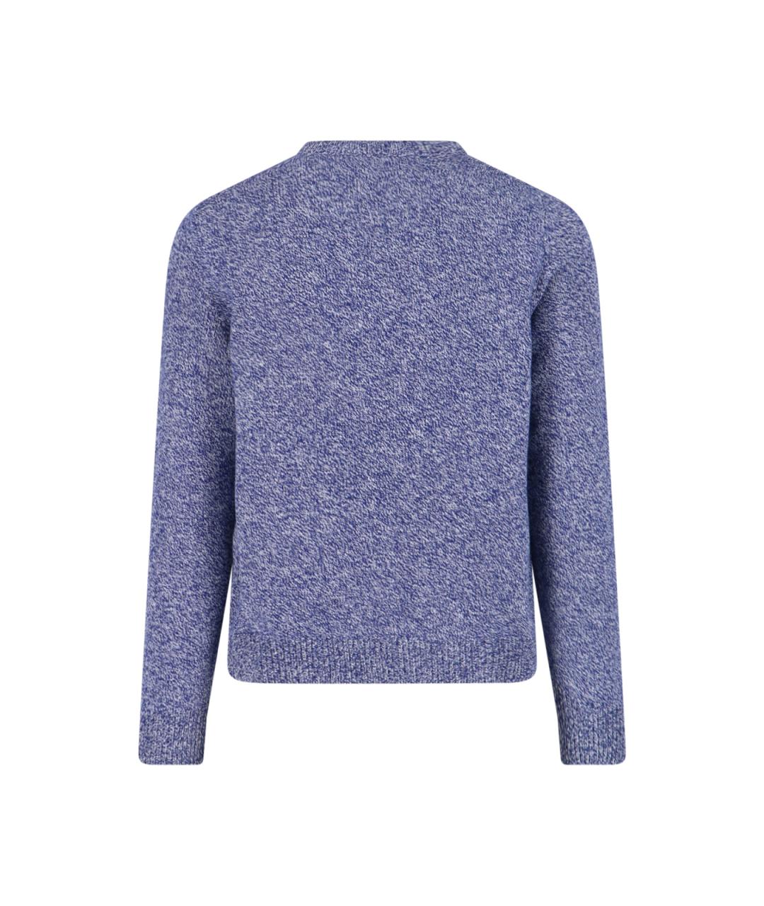 CELINE Синий шерстяной джемпер / свитер, фото 2