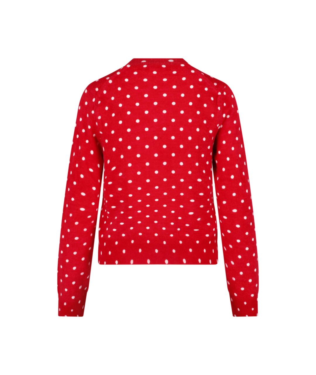 COMME DES GARÇONS Красный шерстяной кардиган, фото 2