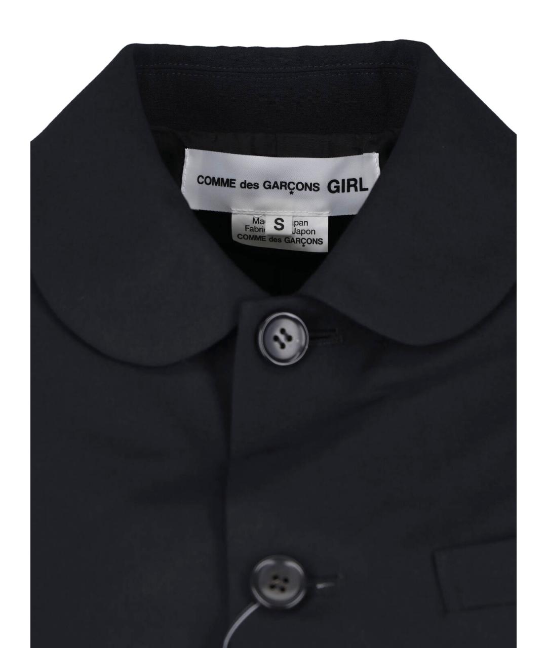 COMME DES GARÇONS Черный шерстяной кардиган, фото 3