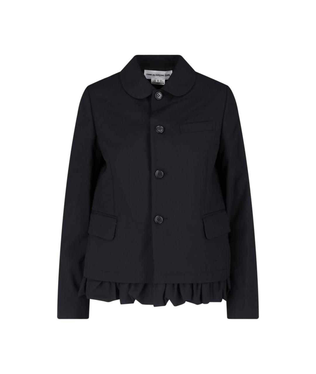 COMME DES GARÇONS Черный шерстяной кардиган, фото 1