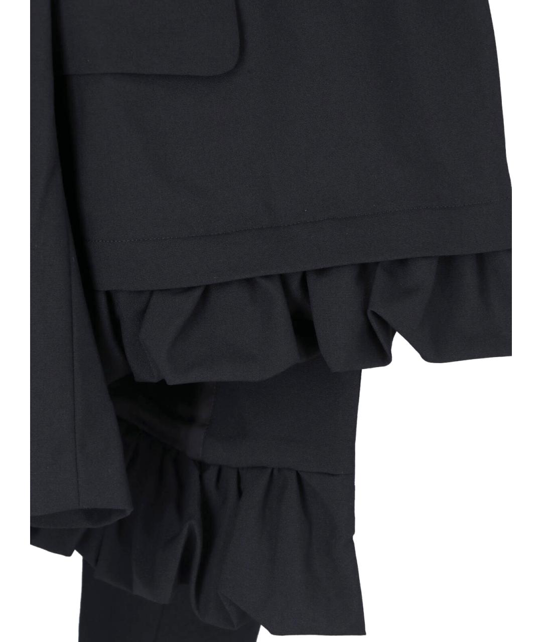 COMME DES GARÇONS Черный шерстяной кардиган, фото 5