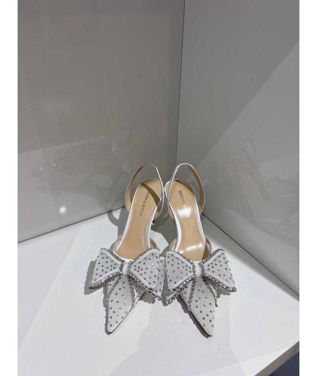 MACH&MACH Серые текстильные босоножки, фото 3