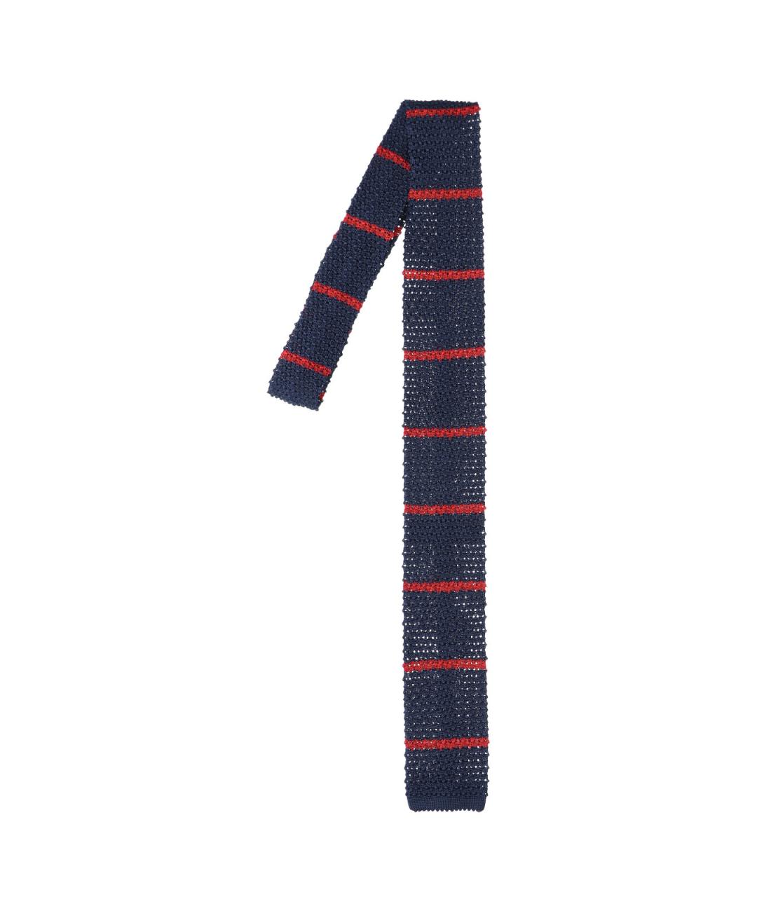 POLO RALPH LAUREN Синий шелковый галстук, фото 1