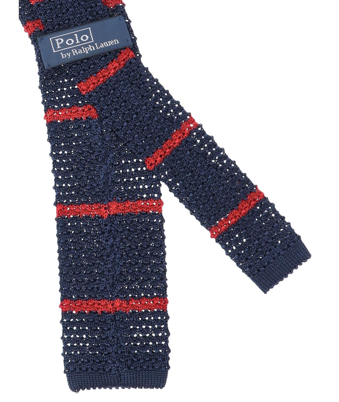 POLO RALPH LAUREN Синий шелковый галстук, фото 3