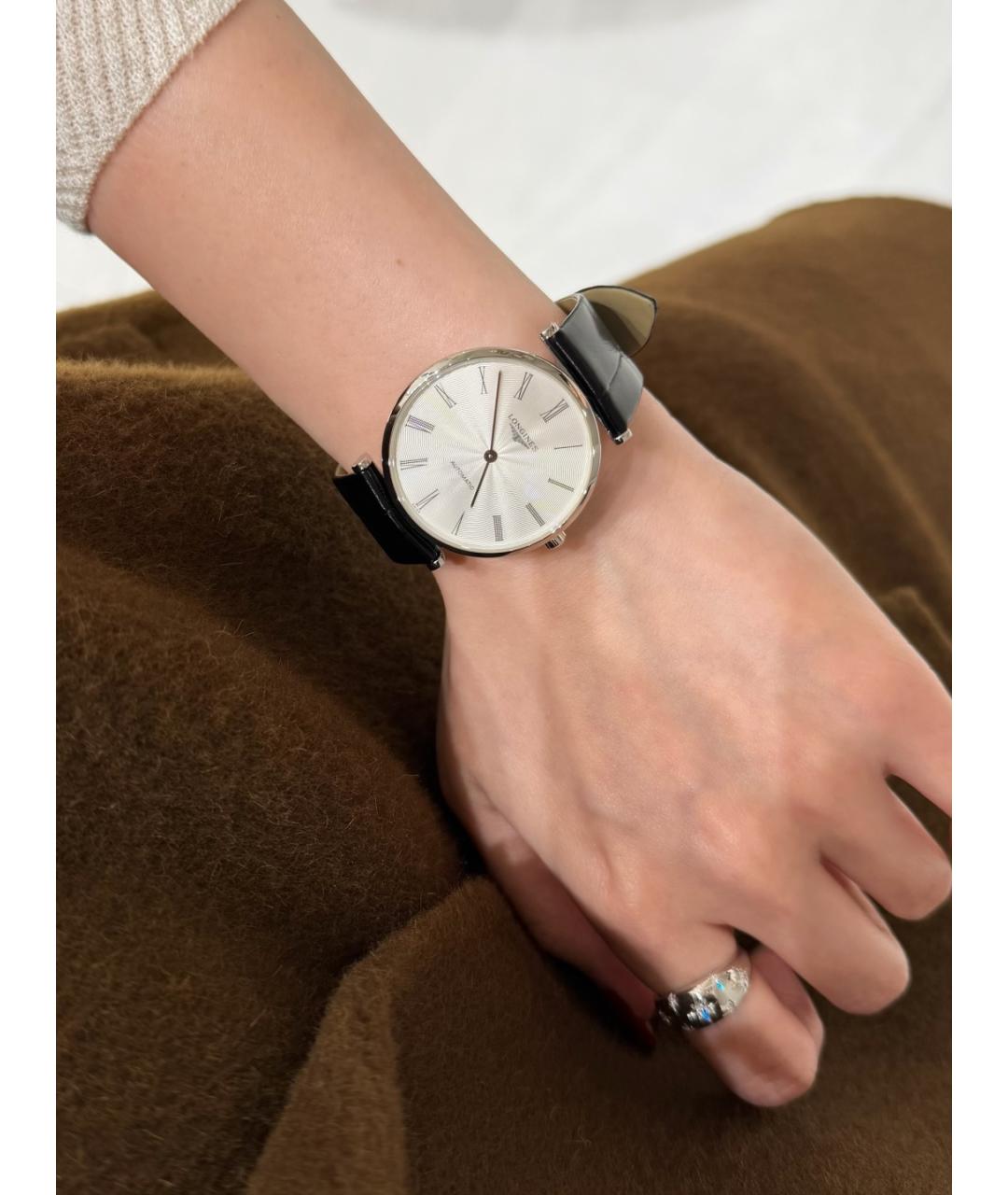 LONGINES Белые металлические часы, фото 8