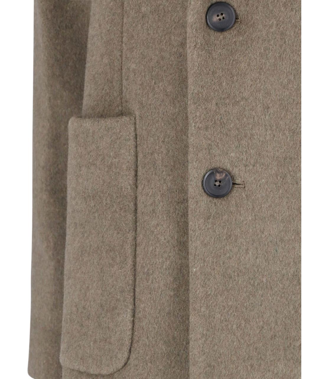 OUR LEGACY Коричневое шерстяное пальто, фото 4