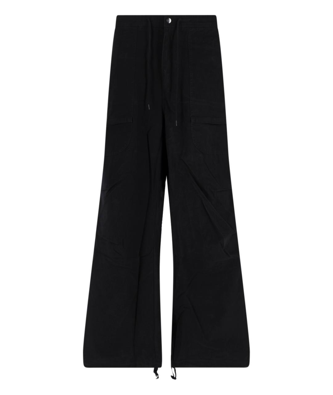 entire studios Черные хлопковые повседневные брюки, фото 1