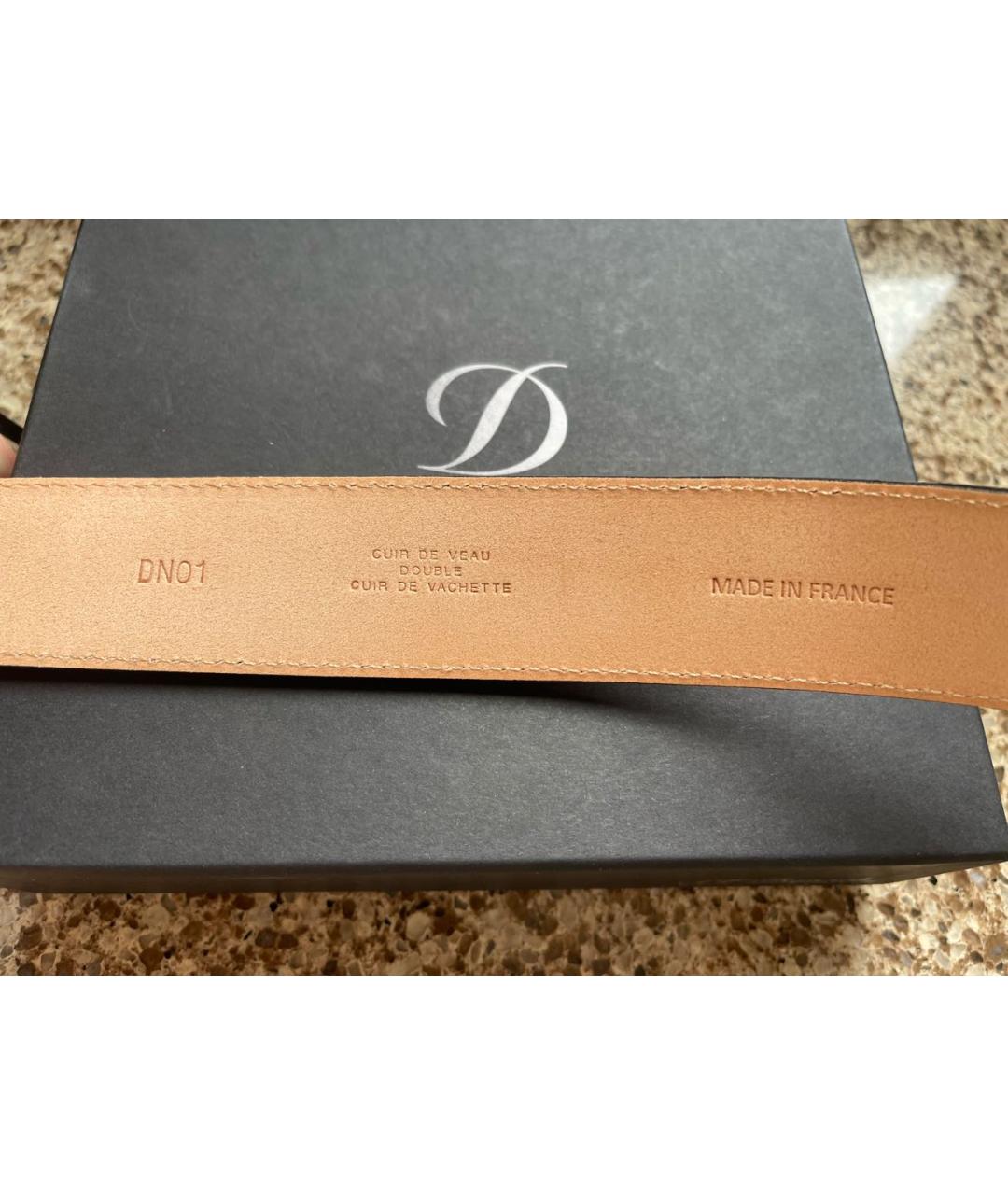 DUPONT Черный кожаный ремень, фото 3