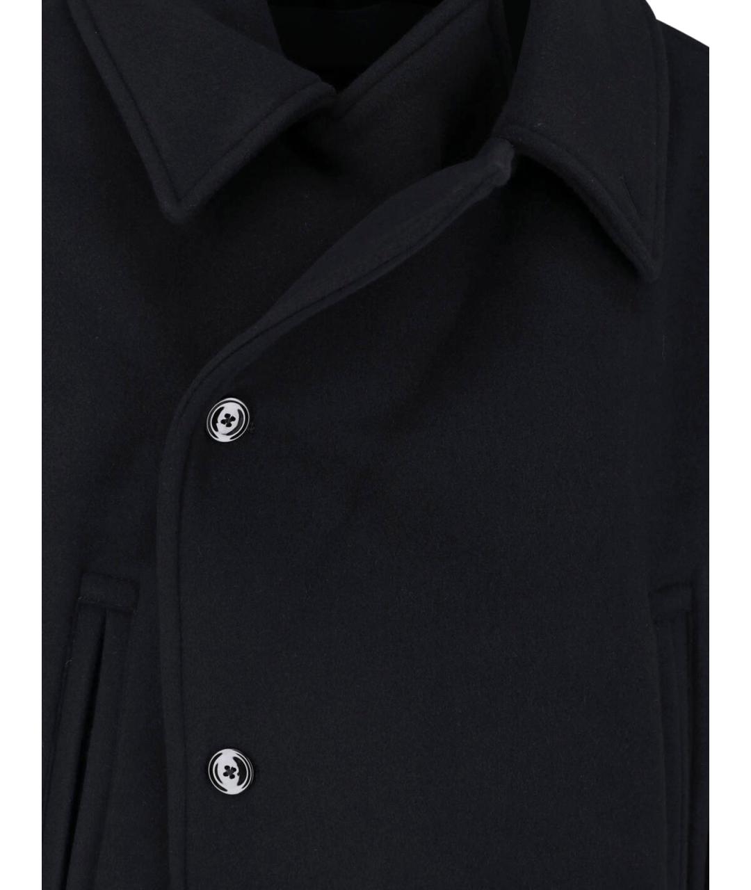 LEMAIRE Черное шерстяное пальто, фото 5